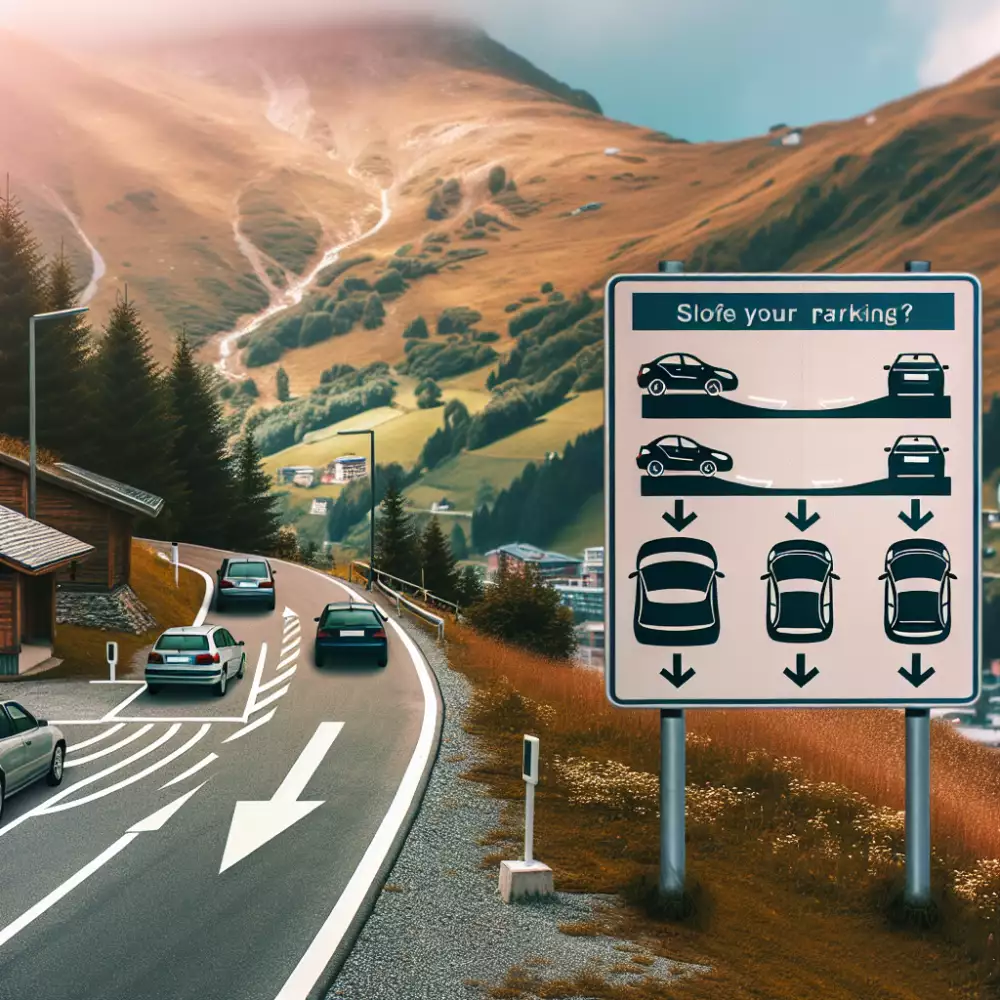 parkovací stání ve svahu